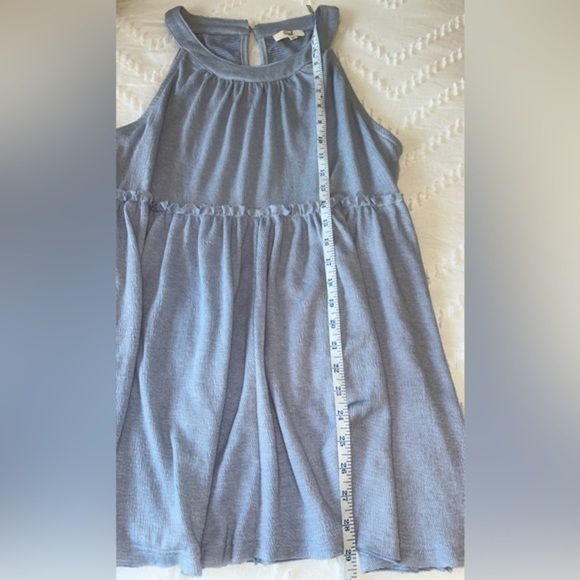 Easel light blue, sleeveless halter dress - sz Medium - Picture 6 of 7